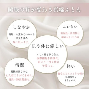 シルク100% 真綿布団 2kg シングル 京都金桝 布団