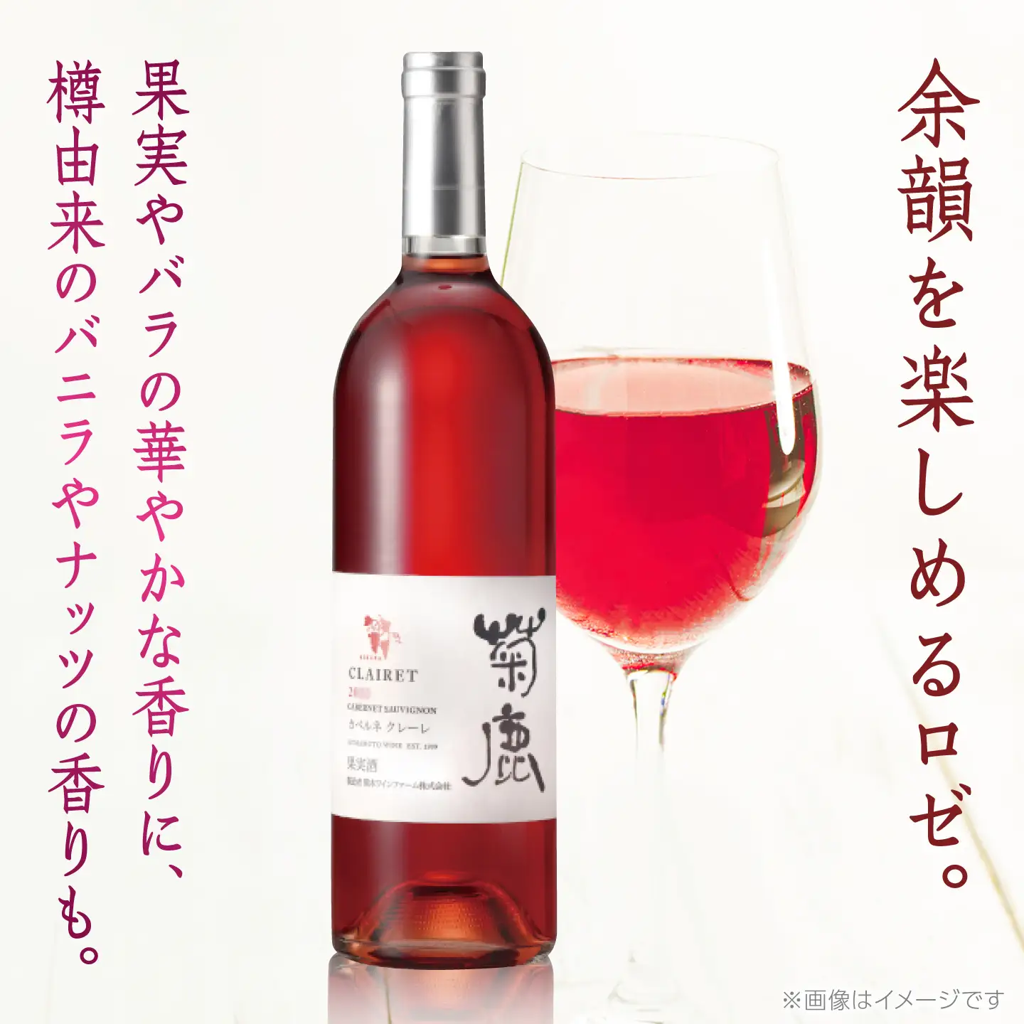 菊鹿カベルネクレーレ2023ロゼワイン辛口750mlギフト箱入りワインZCO003