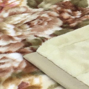 マイヤー毛布 シングル ベージュ C.R.P加工毛布 1枚 (合わせ毛布) 22302BE｜毛布の町 泉大津 国産 サイズ・色 家庭洗濯可 [5006]
