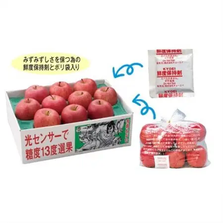 【糖度13度選果 サンふじ＆王林・津軽平野アップルジュース】鮮度保持剤・保存袋付_果物・フルーツ りんご  リンゴ 林檎  飲料・ドリンク りんごジュース 果汁飲料 林檎ジュース アップルジュース リンゴジュース_【配送不可地域：離島・沖縄県】【1508205】