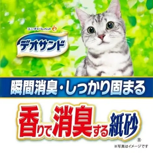 猫砂 デオサンド 香りで消臭する紙砂 5L×6袋 猫砂