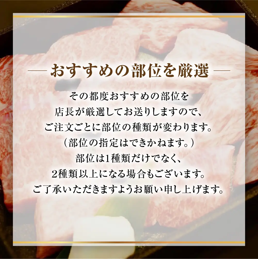 竹内牧場選りすぐり 松阪牛 焼肉用 500g 国産松阪牛