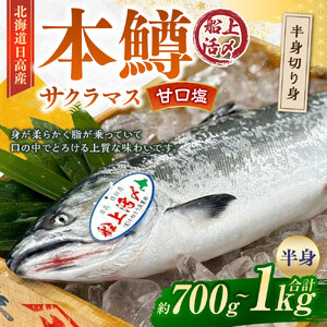 本鱒（サクラマス）船上活〆半身切り身【甘口塩】（半身約700g～1000g） ｜ サクラマス