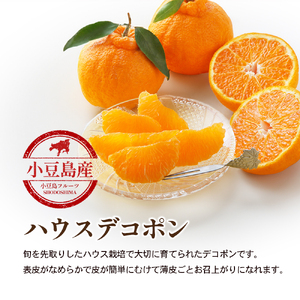 【 小豆島 】 ハウスデコポン 約2.8kg 化粧箱 柑橘 デコポン 不知火 果物 フルーツ ハウス くだもの 国産 香川 香川県 土庄 土庄町 