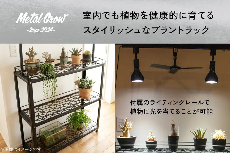 棚 植物 Metal Grow プラントラック 900 植物棚