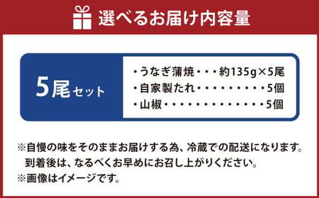 こだわりの逸品！ 国産 蒲焼 うなぎ 約135g×5尾 計約675g 鰻 ウナギ うなぎ蒲焼 蒲焼き うな重 国産うなぎ タレ 贈答用