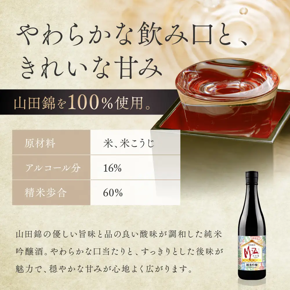 百舌鳥（MOZU） 純米吟醸酒　720ml×1本