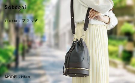 Sobagni　Bucket Bag ブラック
