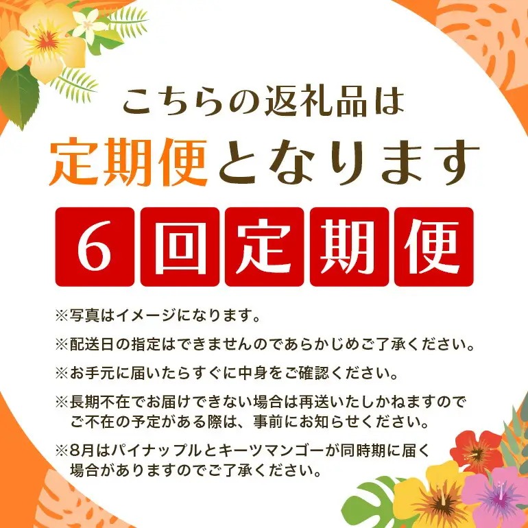フルーツ 定期便 全 6回 名護パイン園 マンゴー バナナ パッションフルーツ ドラゴンフルーツ パイナップル 178-8