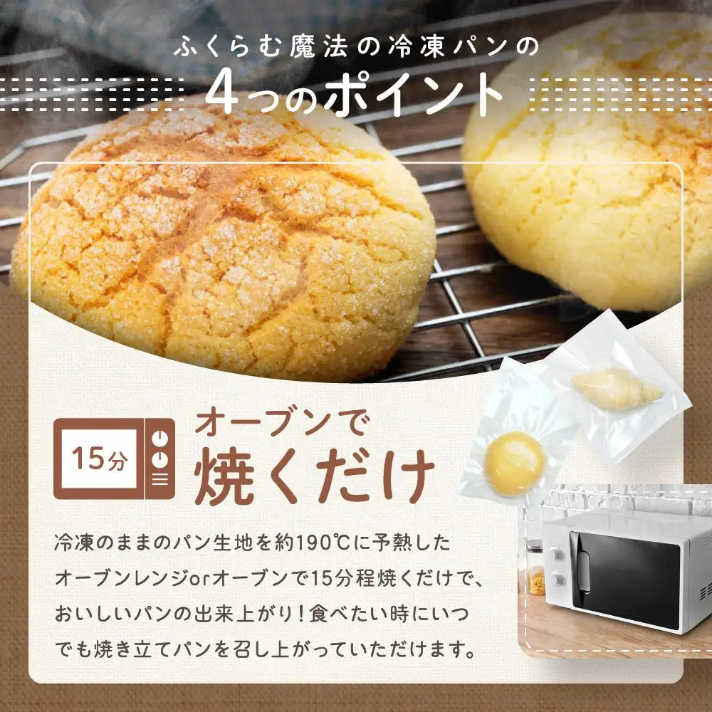 ピノキオの冷凍パン生地2袋（メロン・トリュフ塩）｜パンパンパンパン