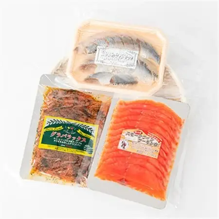 美味しすぎて大人気!サーモンとニシンで豪華な食卓!～ワインの薫り3点セット～_魚介・海産物 鮭・サーモン 鮮魚 さけ サケ さーもん  魚介・海産物   _【配送不可地域：離島】【1287525】