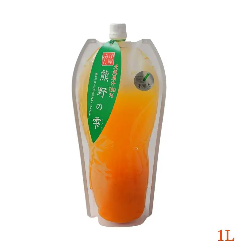 【予約受付】天然果汁100％ みかんジュース 熊野の雫（不知火） 1L ※2026年4月より発送予定 / ジュース 不知火 しらぬい デコポン 1000ml 果汁100％ ストレート パウチ入 柑橘 和歌山県 田辺市【hso007】