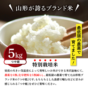 【先行予約】令和8年産 つや姫 5kg 特別栽培米 【節減対象農薬：当地比 6割減・化学肥料：当地比 5割減】 ブランド米 産地直送 2026年産