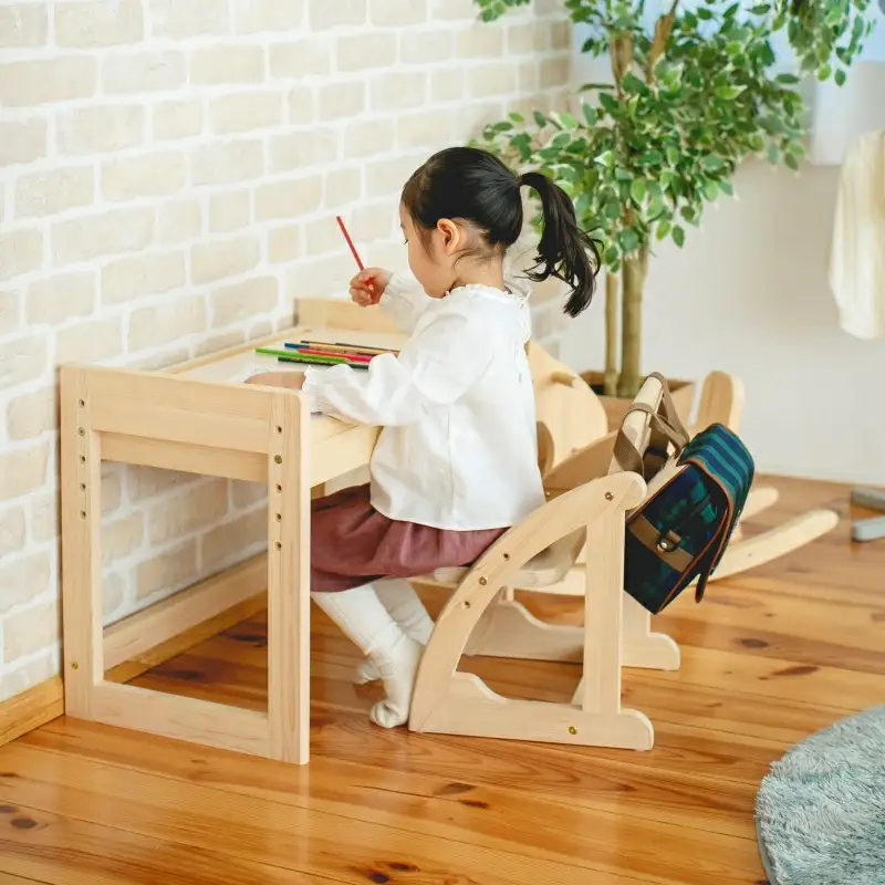 IKONIH ( アイコニー )  スタディセット/ おもちゃ 子供 こども オモチャ 玩具 プレゼント お祝い 木 出産祝い 安全 オーガニックトイ ファーストトイ イス　椅子 机 子供用【kip102A】