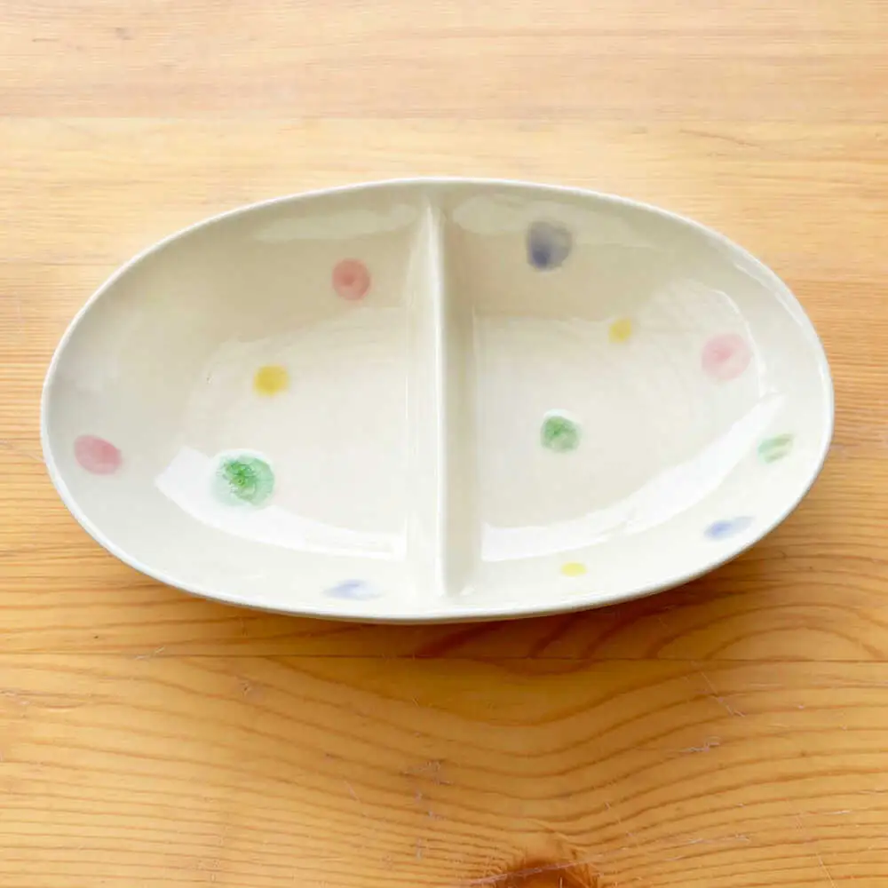 【瀬戸焼】子供用食器5点セット（あめ玉）【窯元SOUSEN】[BBCQ001]子ども食器 ギフト