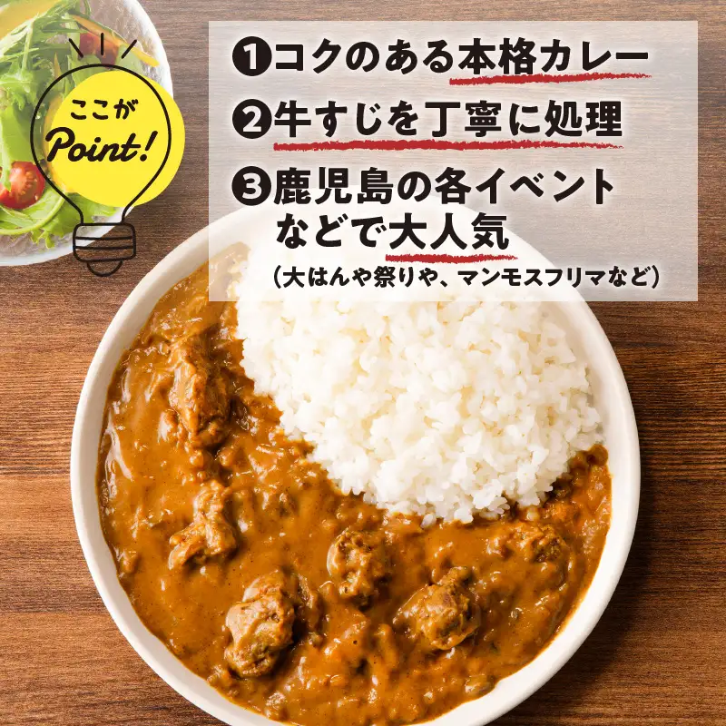 【7営業日以内に発送】牛すじ カレー 2kg K008-006 惣菜 総菜 冷凍 スピード配送 最短 すぐ届く お急ぎ