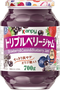 ジャム　カンピー 700ｇ トリプルベリージャム 1ケース(6本入) 詰め合わせジャム