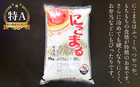 【全2回定期便】にこまる 10kg《壱岐市》【株式会社ヤマグチ】米 お米 ごはん もちもち お弁当[JCG125] 九州