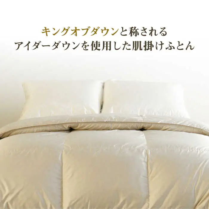 【高島屋選定品】〈富士新幸九州〉セミダブル アイダー肌掛けふとん　シルク100％×アイスランドアイダー ダウン95％《壱岐市》寝具 ダウンケット 布団 クール寝具 オールシーズン対応 羽毛布団 肌掛け布団 国産 日本製 [JFJ060]