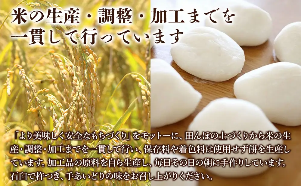 【期間・数量限定】広池農園もち・生かきもちセット 約3kg ( 冷凍小もち500g×2 冷凍あんもち6ヶ入×2 生かきもち×3パック ) | もち 生かきもち セット 3kg 3キロ 小もち あんもち かきもち 白餅 よもぎ餅 生もち 大分県産 もち米 九州産 国産 冷凍 大分県 中津市
