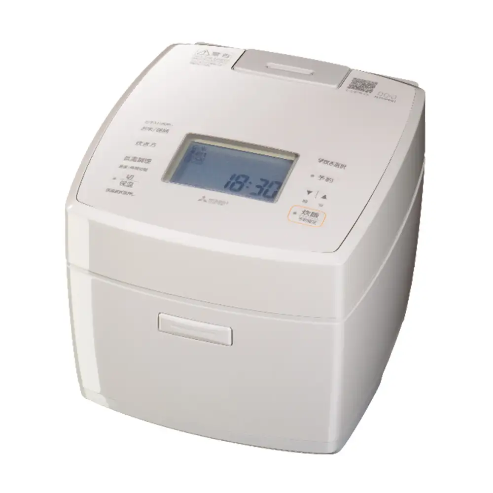 三菱IHジャー炊飯器　ダブル備長炭コート熾火（おきび）　炭炊釜　NJ-VP10J-W＜カラー：白亜麻＞　【11218-1054】