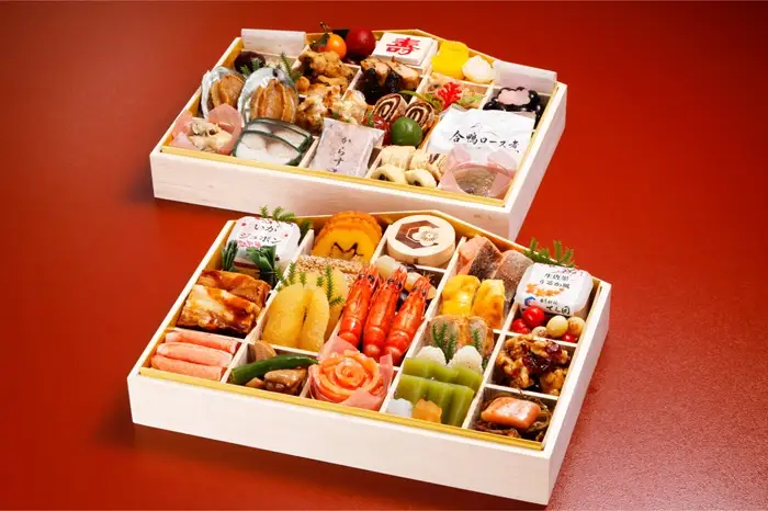 J0C001.日本料理てら岡・おせち／「てら岡おせち二段重」（4～6人前）
