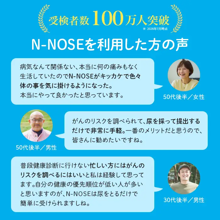 がん検査キット 簡単 エヌノーズ N-NOSE 定期便割 2回分×2回 