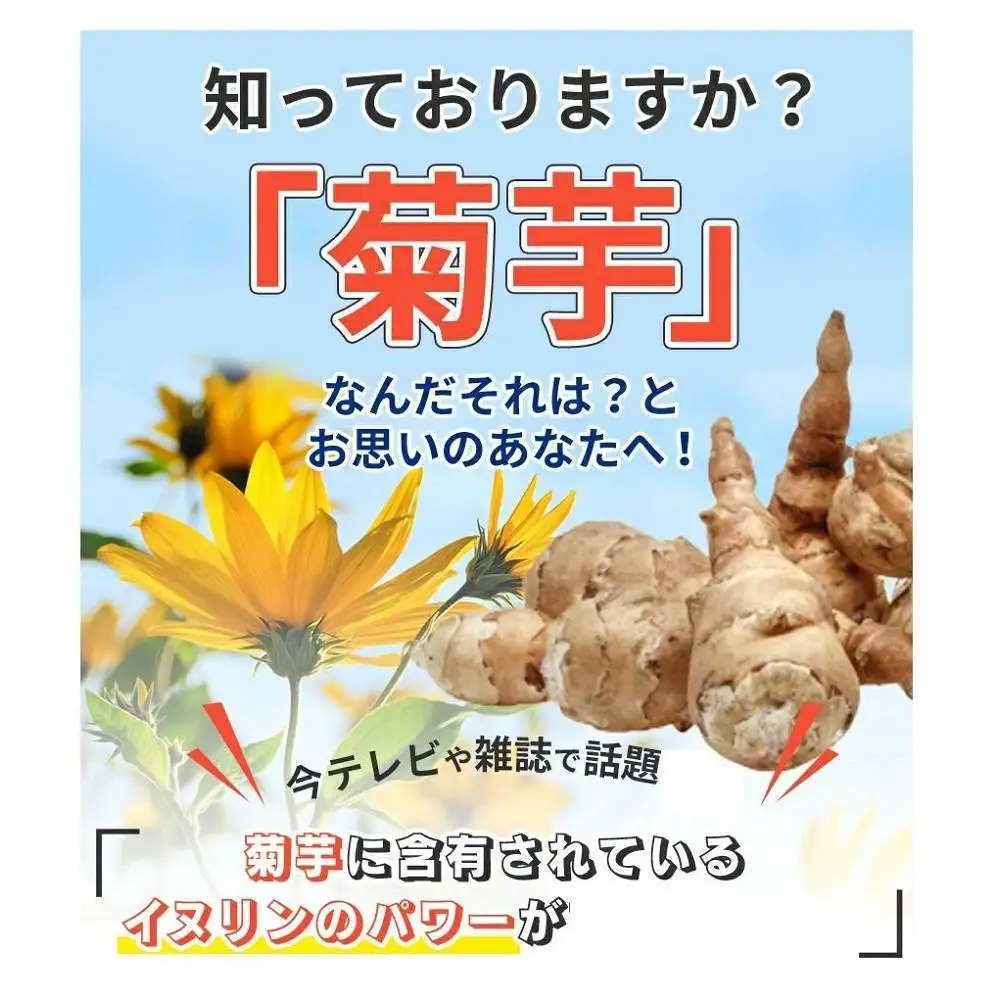 【3個セット】菊芋 イヌリンサプリメント 180粒