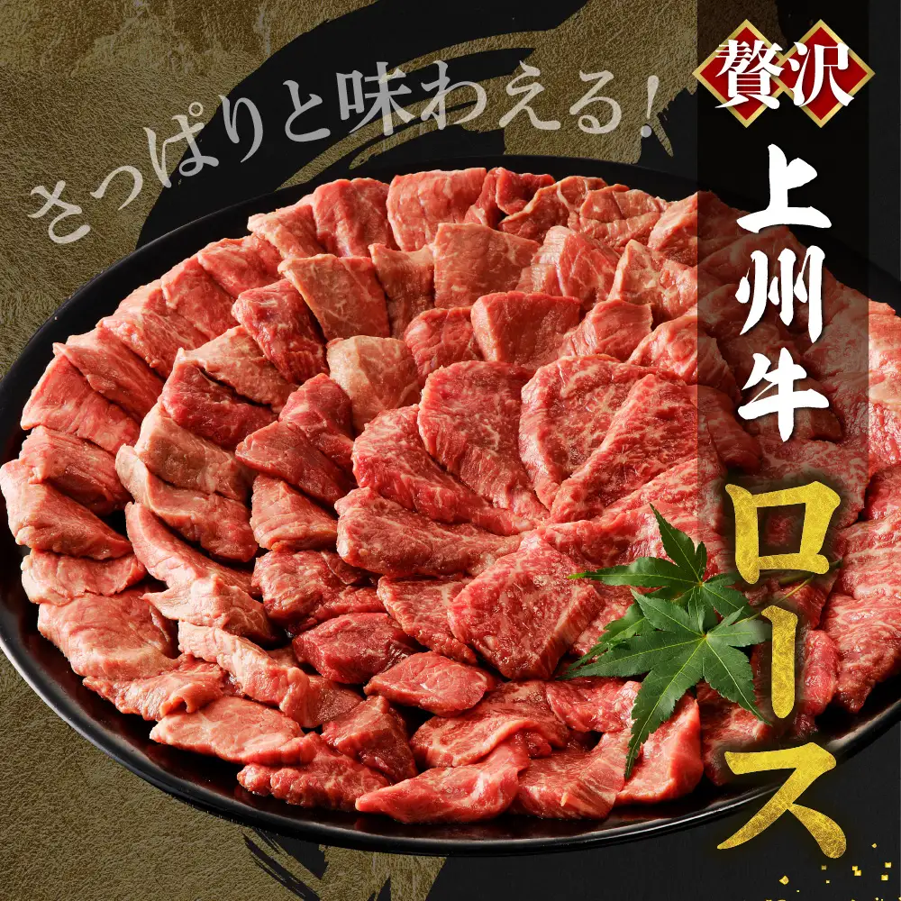牛肉 ロース 【上州牛】 500g  群馬 県 千代田町 ※沖縄・離島配送不可 
