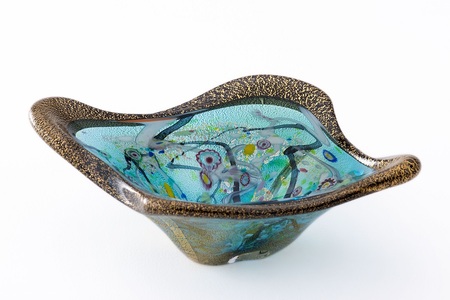 金・プラチナ象嵌「光琳」1983J.CAVIAR　BOWL 皇煌（こうおう）【カラー：グリーン】_A0092-003