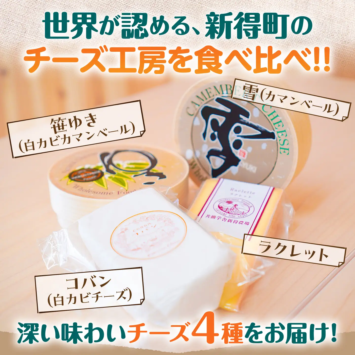 チーズ4種 食べ比べセット チーズ BNAO004