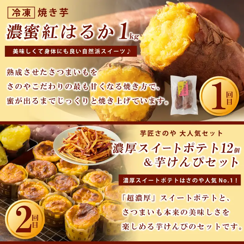 芋匠さのや お手軽 定期便 全3回【毎月配送コース】