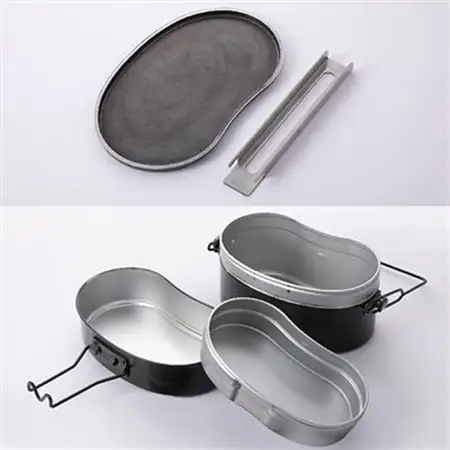 宝金属工業 × NKlab 戦闘飯ごう2型＆アイアン製グリルプレート セット【複数個口で配送】_雑貨・日用品 アウトドア用品 スポーツ・アウトドア用品   雑貨・日用品 キャンプ用品 スポーツ・アウトドア用品 _【4014288】