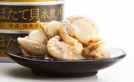 缶詰 ベビーほたて水煮 80g×6個セット 無添加 無着色 防災 長期保存 非常食 缶詰