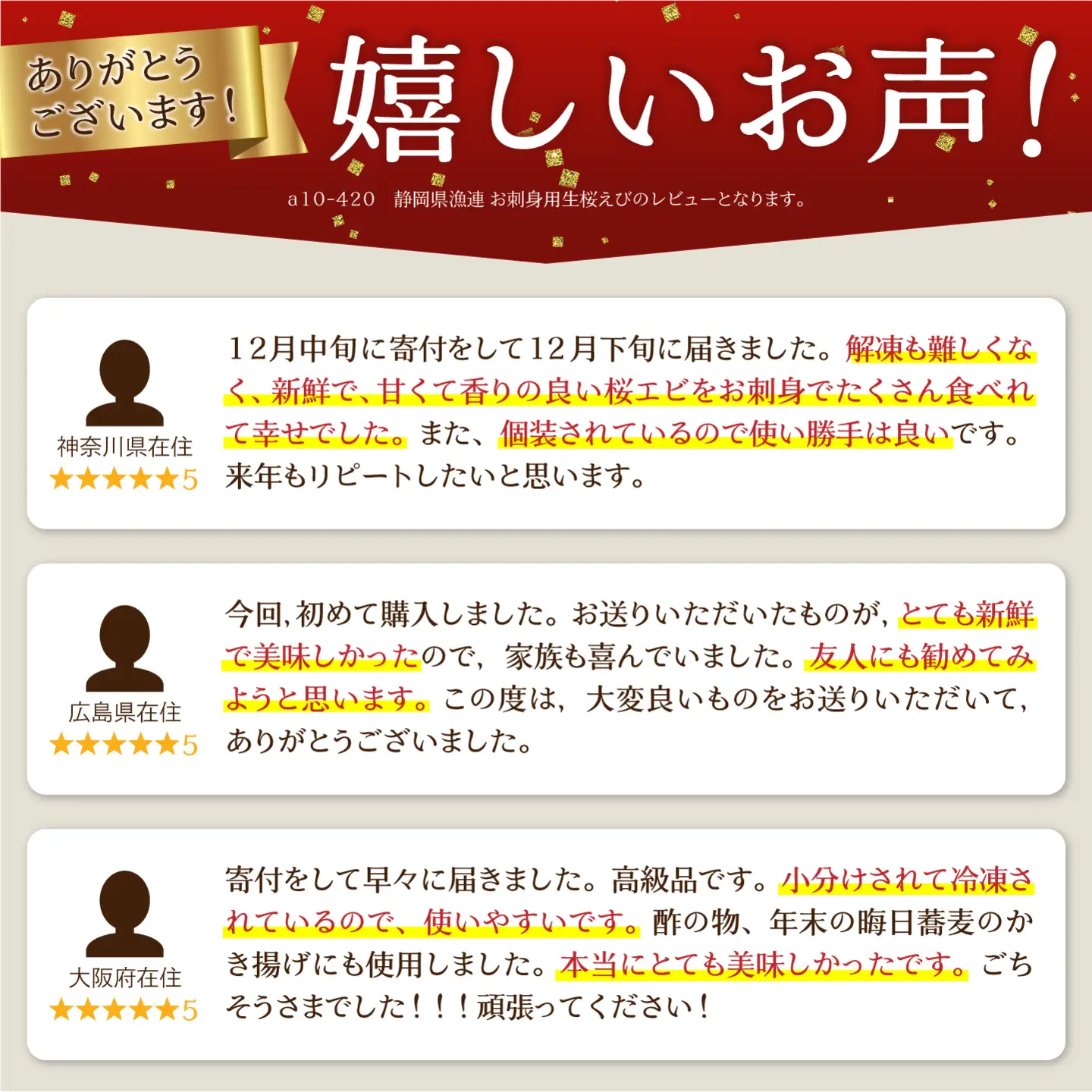 静岡県漁連 お刺身用生桜えび (a12-327)