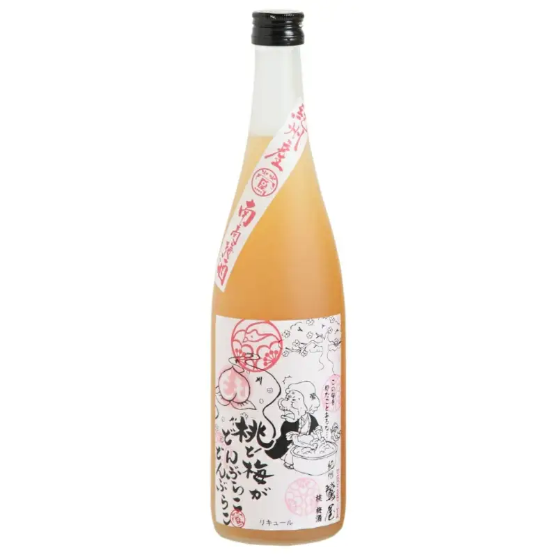 桃梅酒 720ml 12度 / 和歌山 田辺市 紀州南高梅 南高梅 梅 梅酒 ロック ソーダ割り ギフト 家飲み 酒 お酒 水割り ギフト プレゼント 富田の水 モンドセレクション ばばあの梅酒 モモ 桃【dnm016】