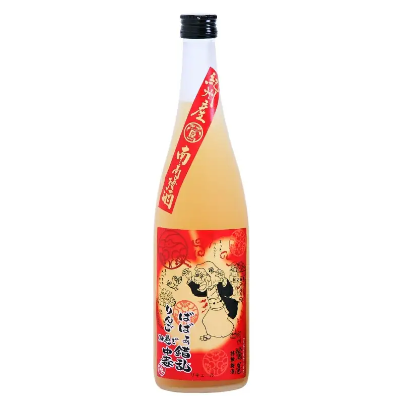 林檎梅酒 720ml 12度 / 和歌山 田辺市 紀州南高梅 南高梅 梅 梅酒 ロック ソーダ割り ギフト 家飲み 酒 お酒 水割り ギフト プレゼント 富田の水 モンドセレクション ばばあの梅酒 林檎 りんご リンゴ【dnm017】