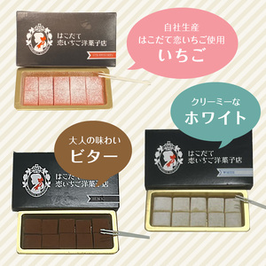 生チョコ3種セット チョコレート 生チョコ いちご ホワイトチョコ 北海道 函館市 ふるさと納税 お取り寄せ 送料無料_HD100-008