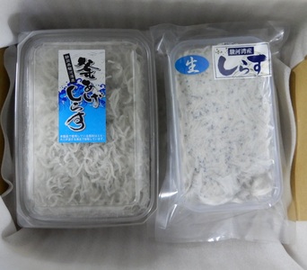 焼津産 お刺身生しらす・釜揚げしらす詰合せ (a15-332)