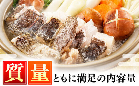 【全2回定期便】対馬 産 クエ 鍋 セット 600g (2ー3人前) 海鮮 [WAC056]