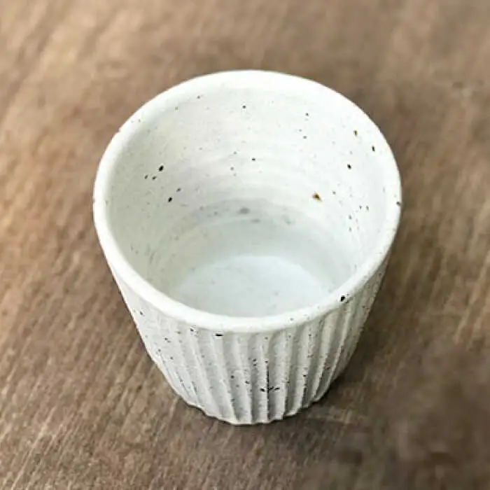 粉引しのぎ フリーカップ 【唐津焼】 糸島市 / 雅樂窯 コップ 陶器 [ASE013] 焼き物 やきもの 陶器 食器 日本製
