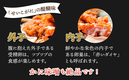 【先行予約】越前港より直送！ せいこがに（約150～200g）5杯※発送前に在宅確認の電話連絡をいたします!【11月～12月発送】 海鮮  ボイル 