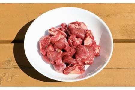 捕獲後2時間以内に解体！ 新鮮ペット用鹿肉1kg【tab0048】
