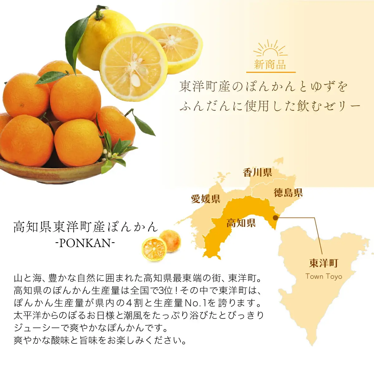 飲むゼリー ぽんかん 8個入り F145 [F-10] 【株式会社フクチャンFARM】