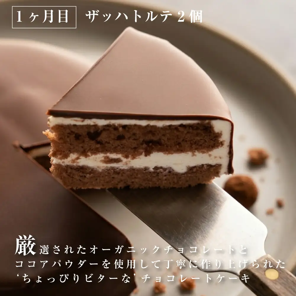 【定期便3ヶ月】弁天堂 ザッハトルテと人気返礼品（ザッハトルテ・クッキーシュークリーム・エクレア）