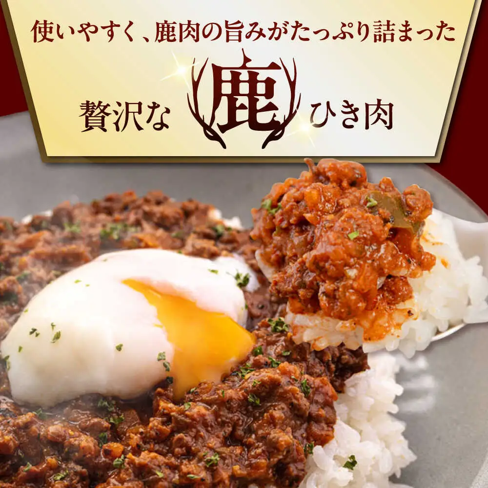 【全3回定期便】鹿肉 ひき肉 900g (300g×3P)  鹿肉 ジビエ ハンバーグ 北海道 [AJAO063]