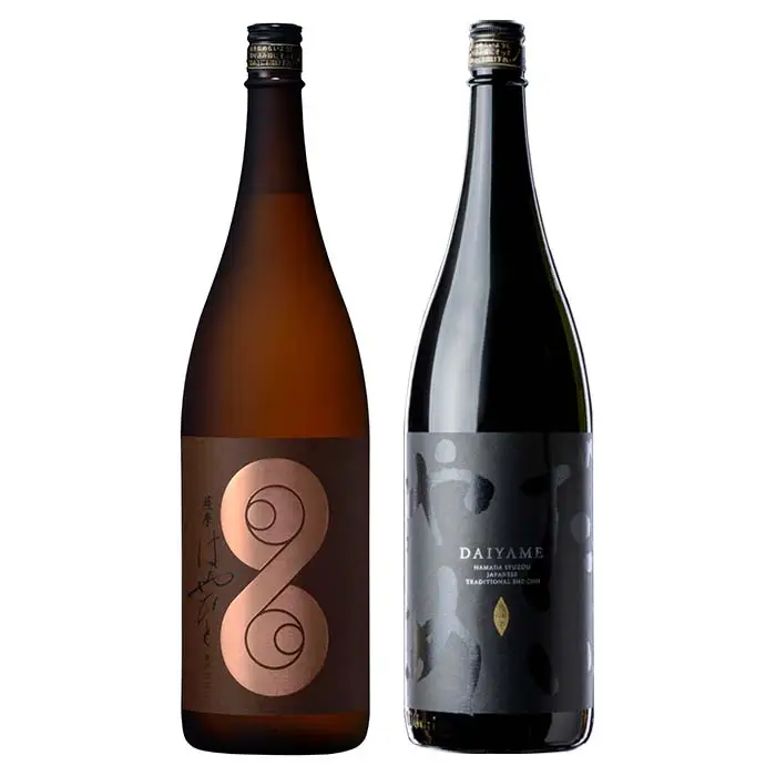 芋焼酎「だいやめ」「薩摩はやひと」1.8L×各1本 一升瓶 計2本 芋焼酎【99-003-17】