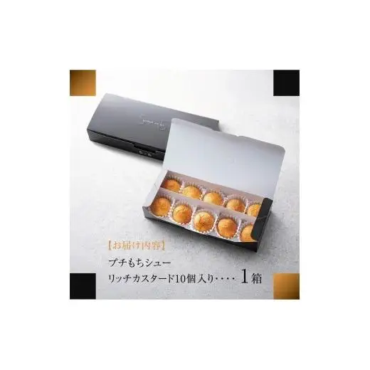 【一口の幸せ】プチもちシュー リッチカスタード 1箱  gobunnogo 5/5