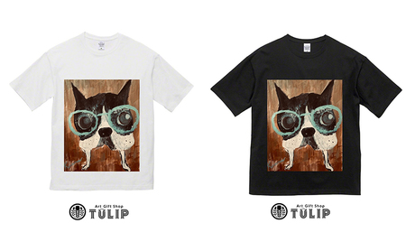 Tシャツ オリジナル オリジナルTシャツ 洋服 グラフィック ボストンテリア メンズ レディース プレゼント 贈り物 アーティスト Hanna