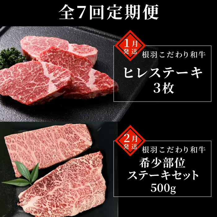 全7回★贅沢ステーキ定期便 定期便限定 赤身ステーキ入り ヒレステーキ ステーキ サイコロステーキ ロースステーキ サーロインステーキ 赤身ステーキ ザブトン トモサンカク ランプ イチボ ミスジ カイノミ 限定 定期便